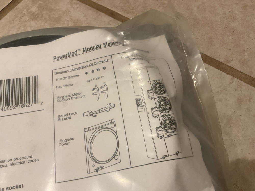 Siemens ECMMRLCK Ring Type To Ringless Socket Conversion Kit For Meter Base