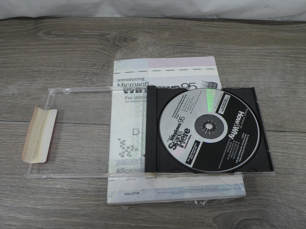 Microsoft Windows 95 Starts Here Updated Edition OEM CD-ROM with COA