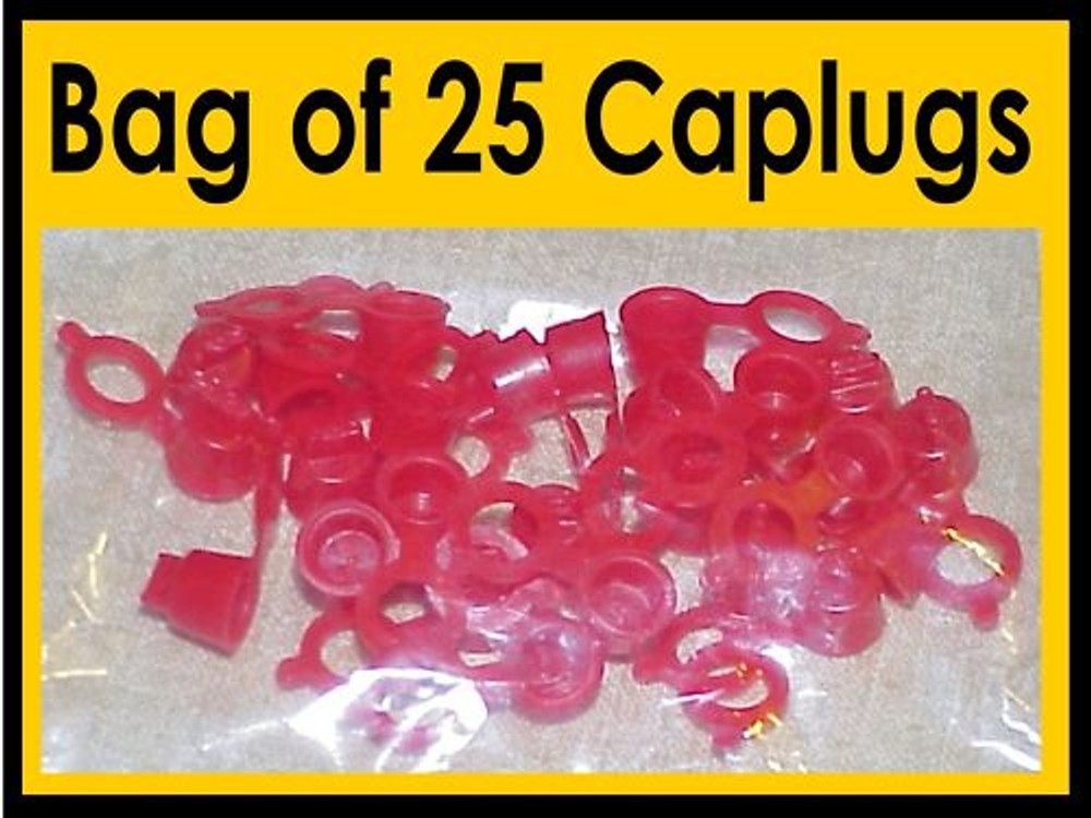 Grease Zerk Dust Caps caplugs 25 YELLOW