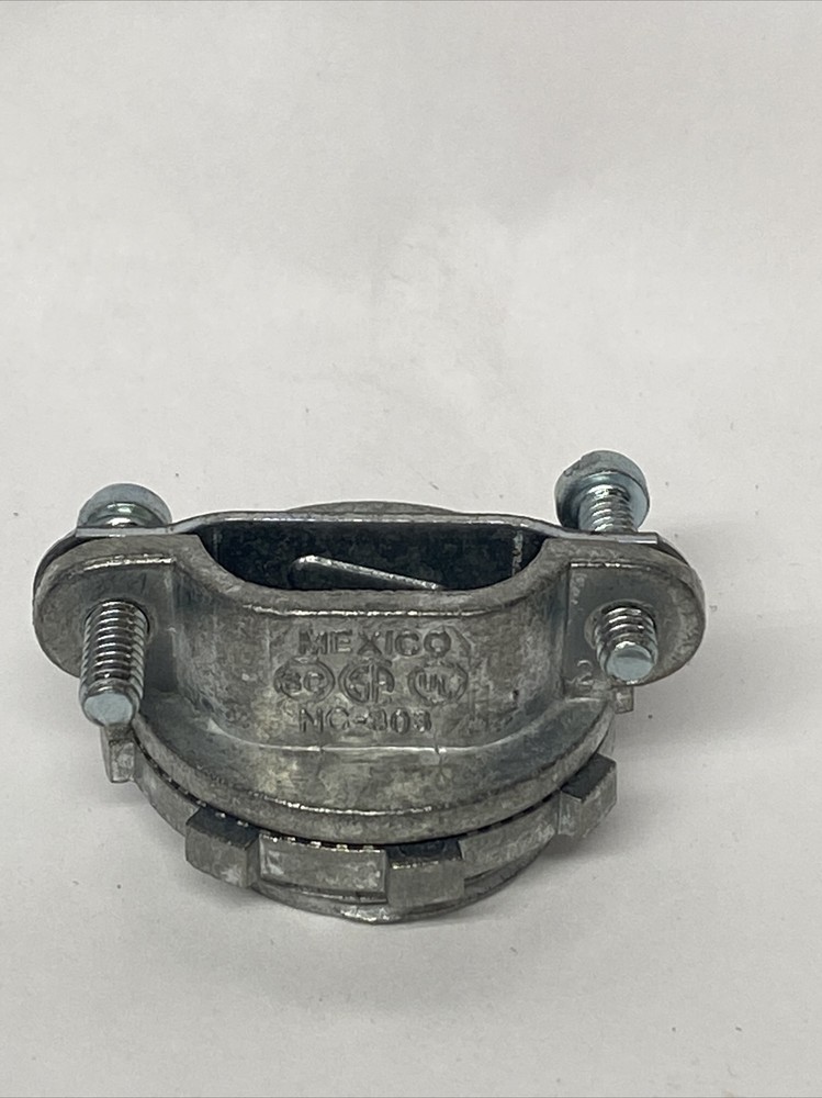 Bridgeport 672-DC2 1” Two-Screw Strap-Type Connector w/ Oval Cable, Qty 1 New