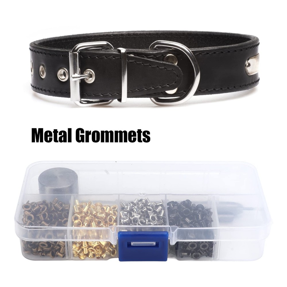 2mm Mini Copper Grommet Kit, 3 PCS Install Tool, Storage Box, Eyelets, Craft