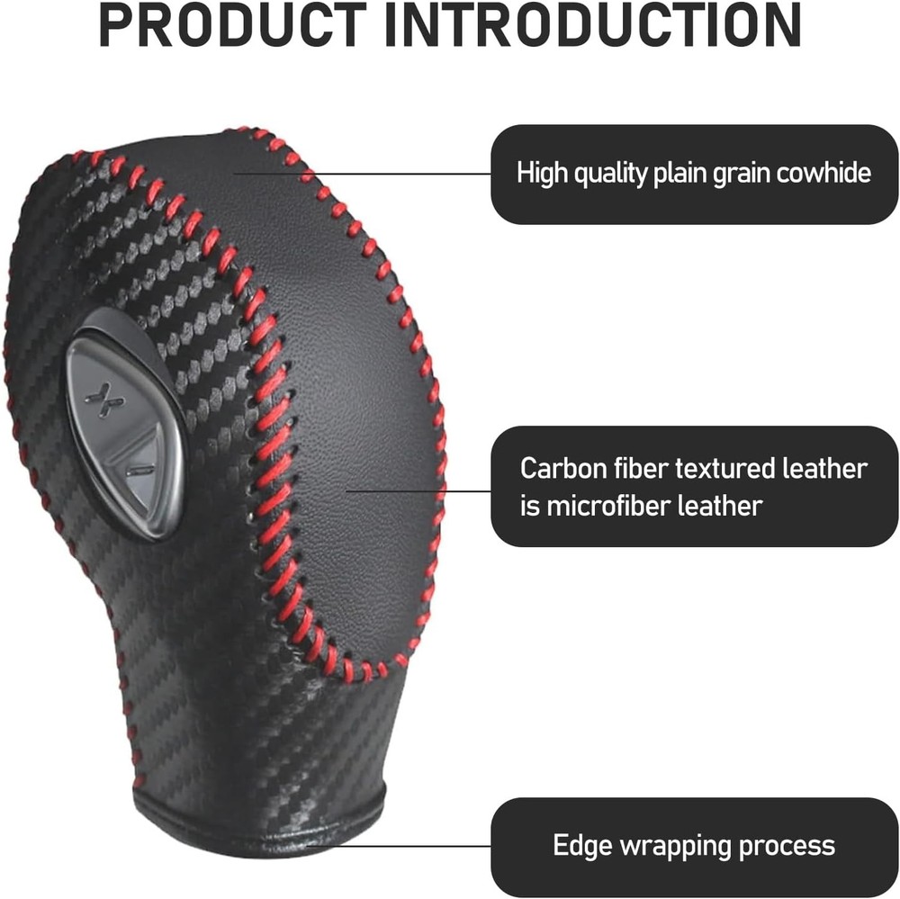 Pack-1 Car Gear Shift Knob Cover, Shift Knob Protector, Durable Automobile Inter