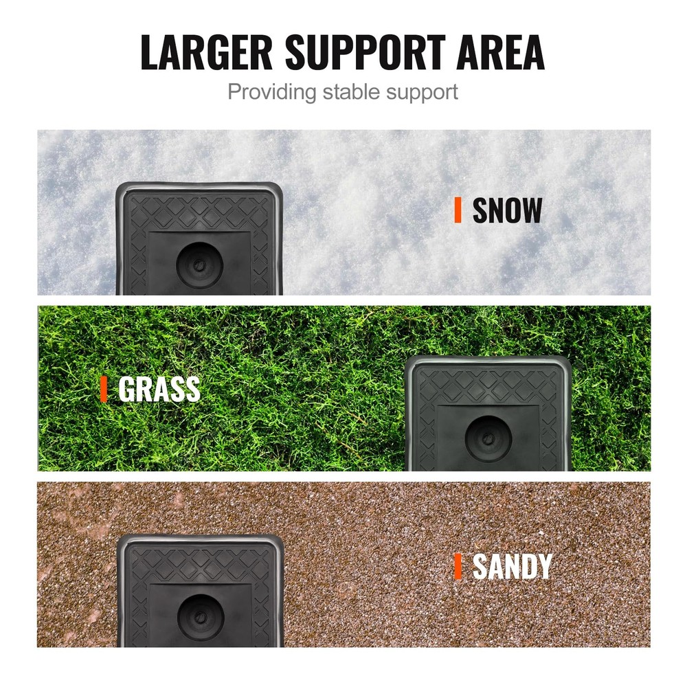 VEVOR Trailer Jack Block 6000 lbs Capacity Polypropylene RV Stabilizer Blocks 4-