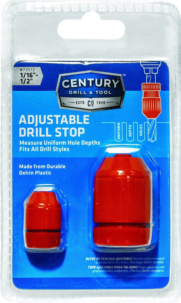 73512 Adjustable Drill Bit Depth Stop, Sizes of Drill Stop Collars , Drill St...