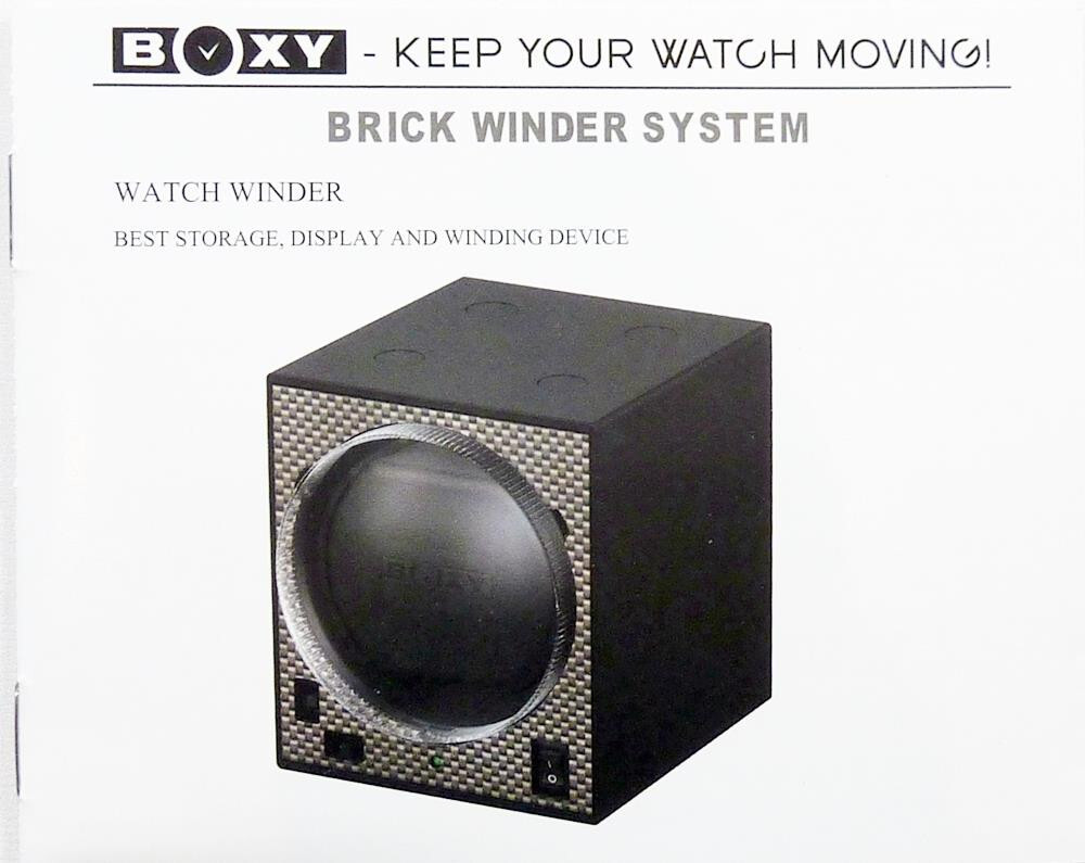 BOXY Brick Automatic Watch Winder System for 8 watches -8E4/daVinci- Brilliant!