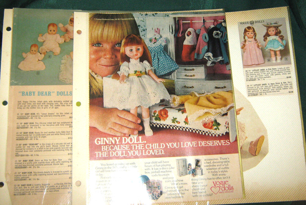 Vogue Doll Co. Ads & Catalog Pages for Identification