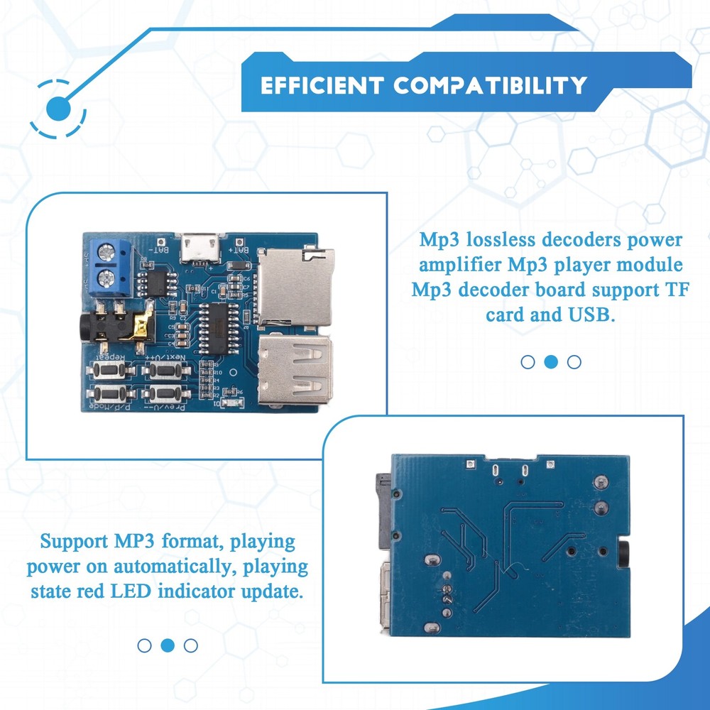 Mp3 Lossless Decoders Decoding Amplifier Mp3 Player Audio Module Mp34989