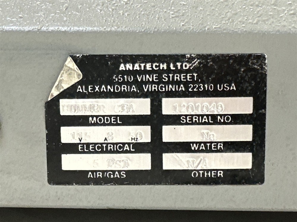 ANATECH LTD CEA II SPUTTERING SYSTEM CARBON EVAPORATION ACCESSORY AS-IS