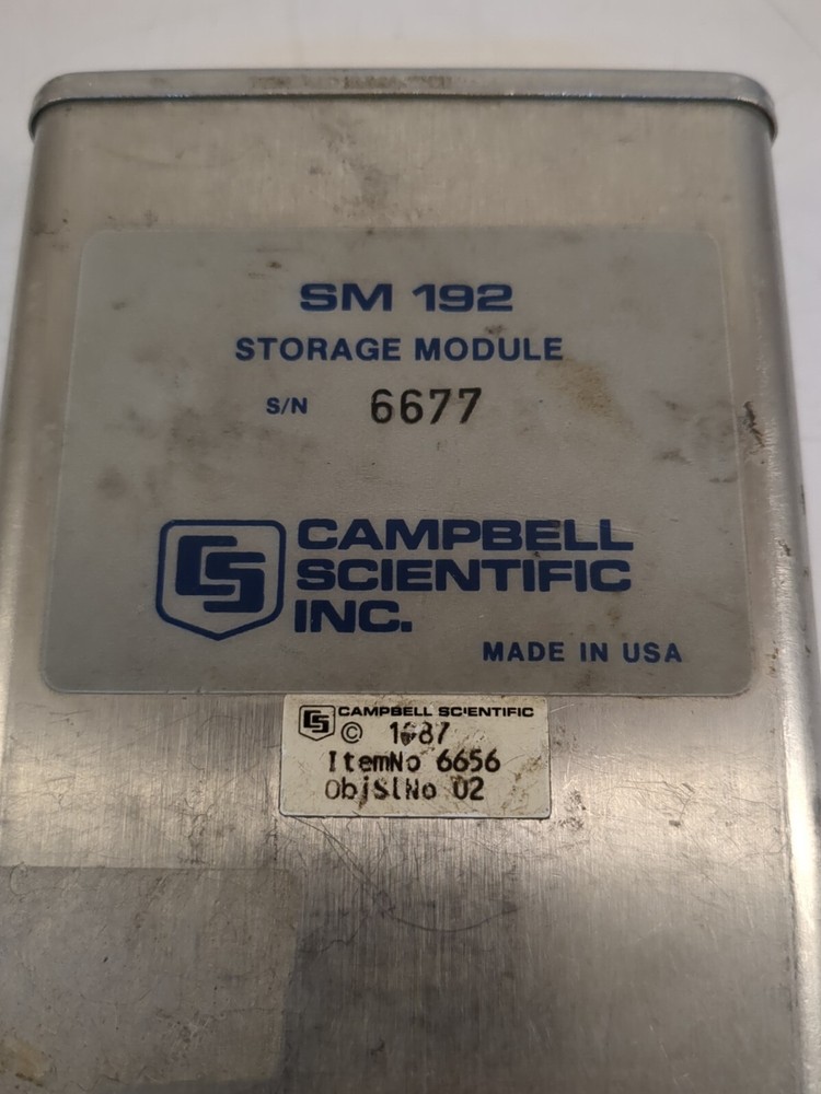 CAMPBELL SCIENTIFIC SM 192 STORAGE MODULE *Untested*