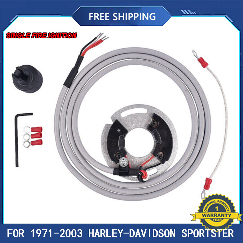 Electronic Ignition System Single Fire DS6-2 For 71-03 Harley-Davidson Sportster