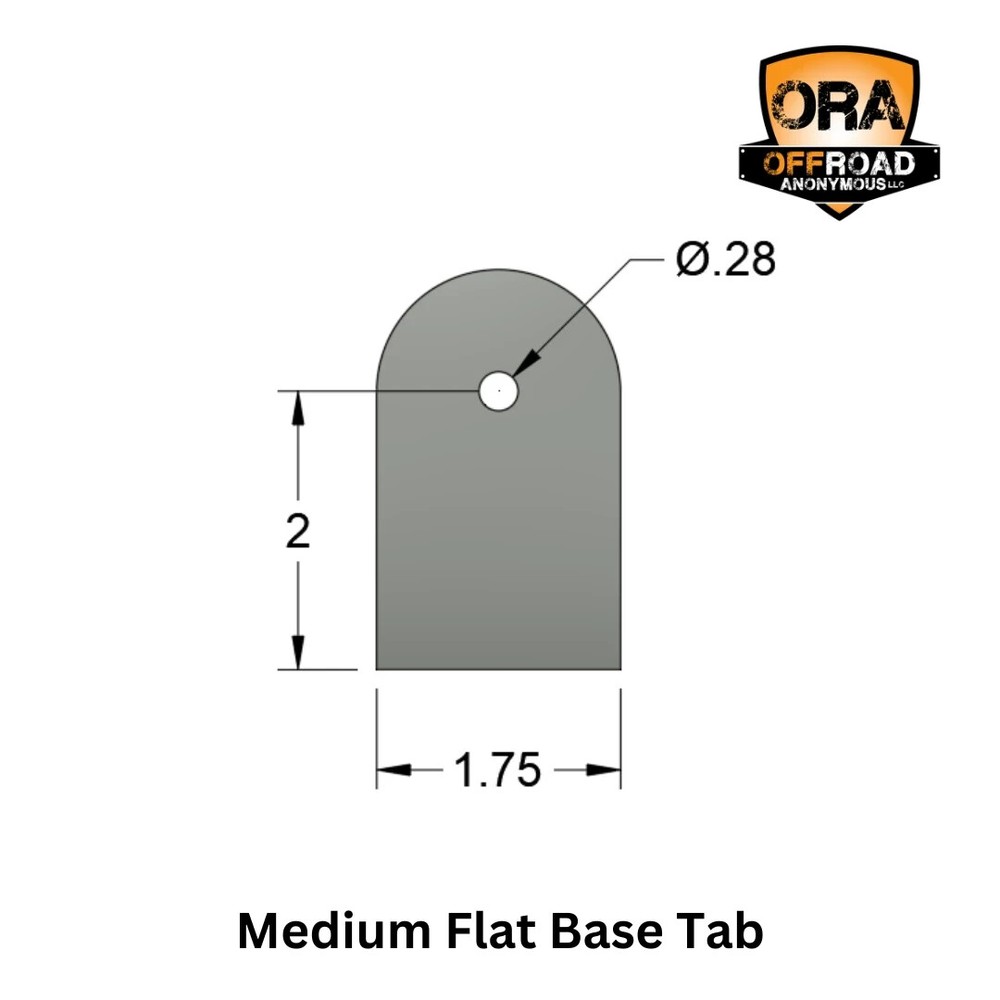 OFFROAD ANONYMOUS Flat Base Tab - Size: XL, QTY: Individual