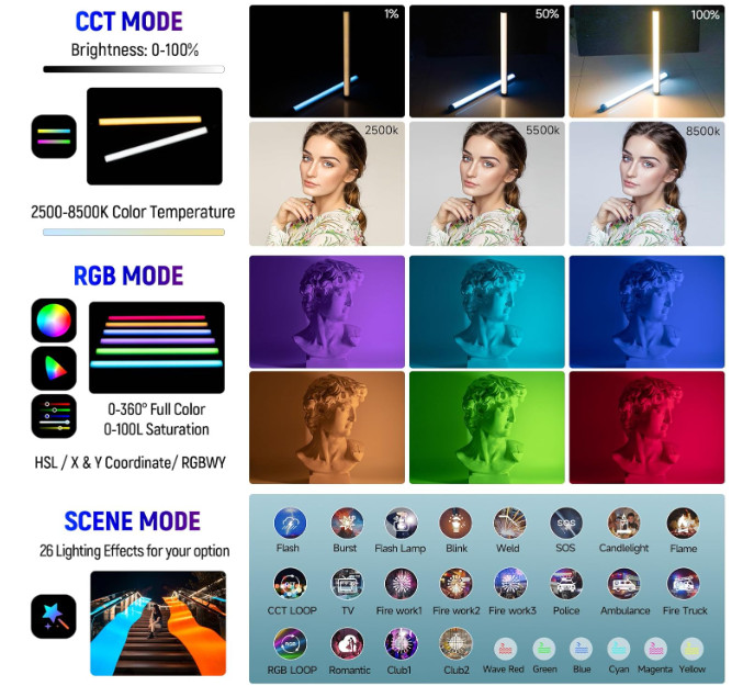 Viltrox K60V RGB Light Stick - 2 Pack