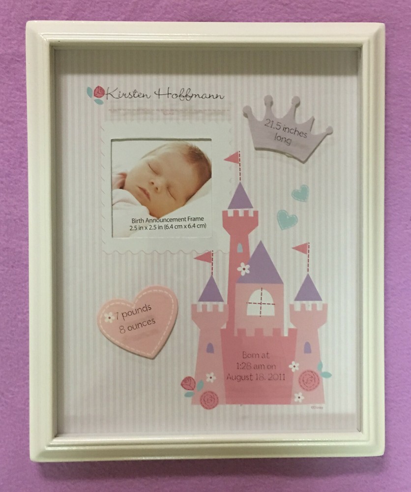 DISNEY PHOTO & BIRTH INFORMATION FRAME