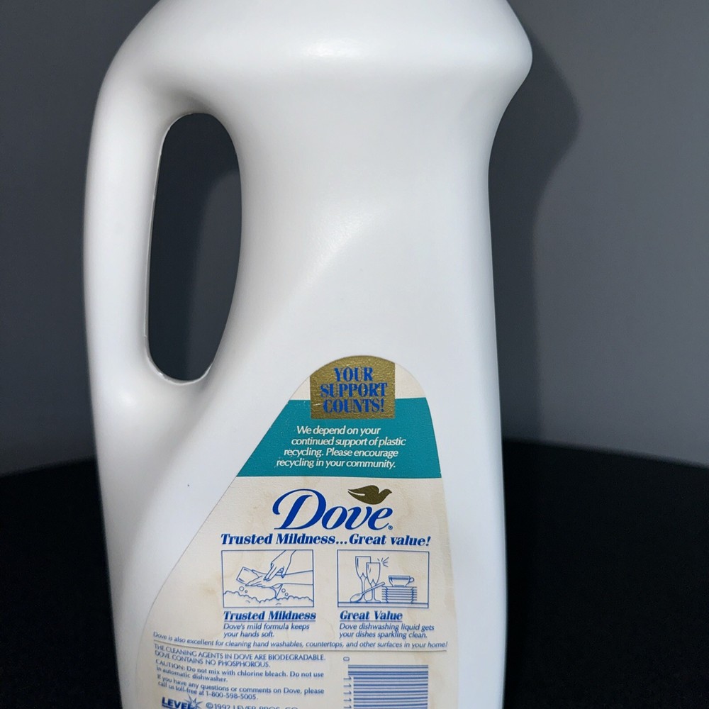 Vintage Dove Dishwashing Liquid 42oz EMPTY