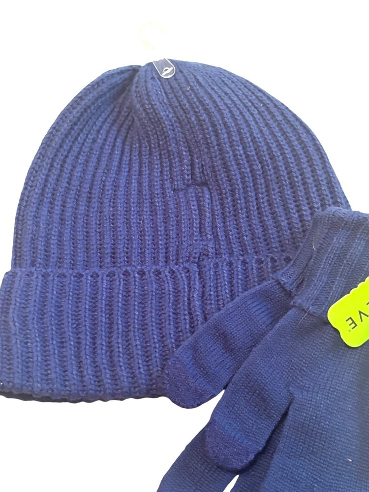 Style & Co Women's Solid Shine Cuff Beanie, and Tech-tip Gloves,