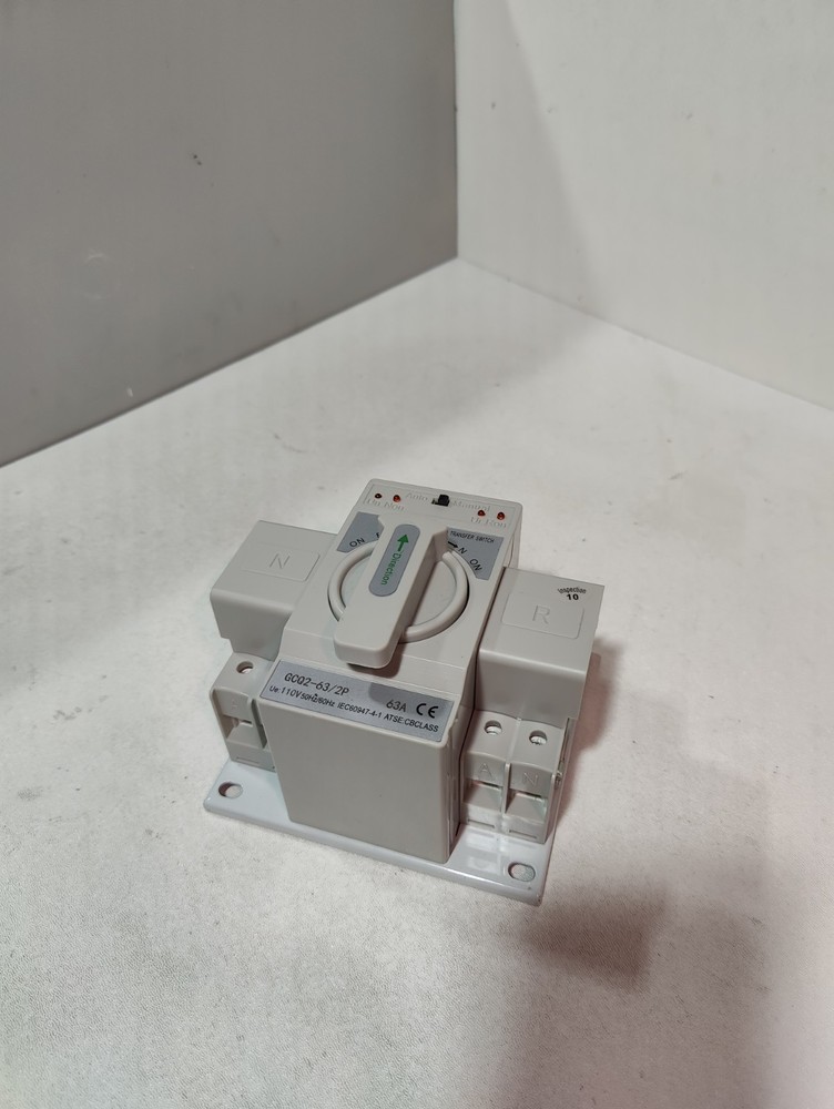 63A 2P 110V Dual Power Automatic Transfer Switch Generator Changeover Switch