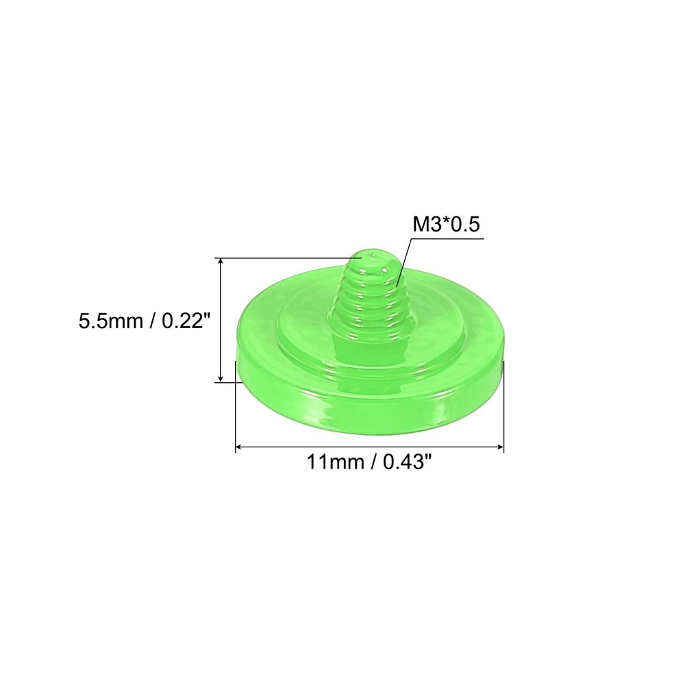 4 x Soft Shutter Release Button Copper Camera Shutter Button Concave Green