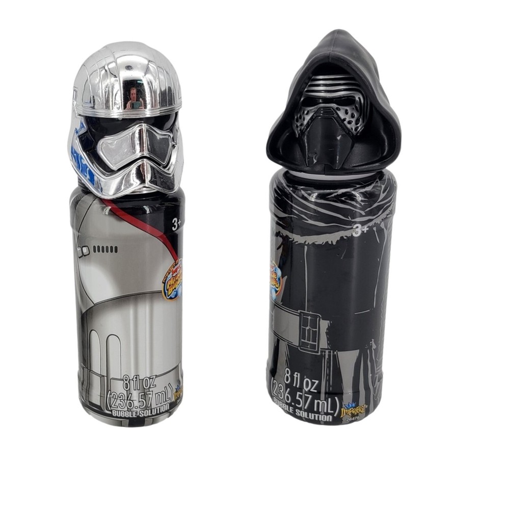 Star Wars Bubbles 2 Pack Kylo Ren Captain Phasma Bubble Solution 8 oz ea Party