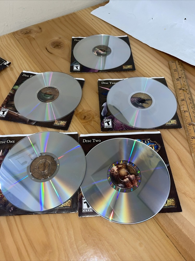 World Of Warcraft Computer Software 5 Discs