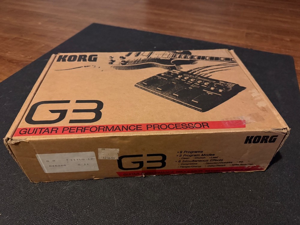 Korg G3 Guitar Performance Processor Multi Effect Pedal in original box