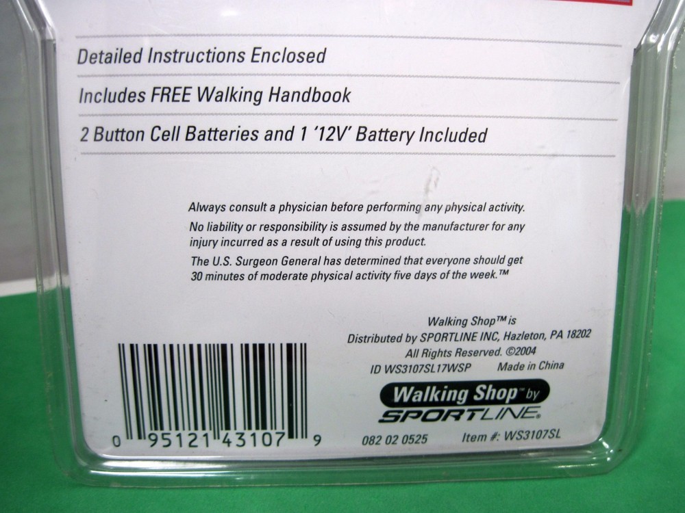 Sportline 082 02 0525 Multi-Function Walking Shop Pedometer