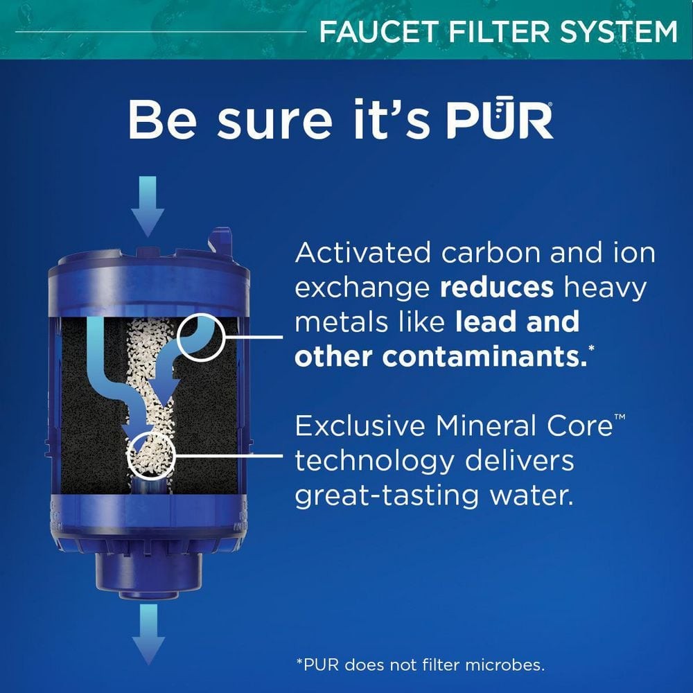 PUR PLUS Faucet Mount Filtration System, Chrome