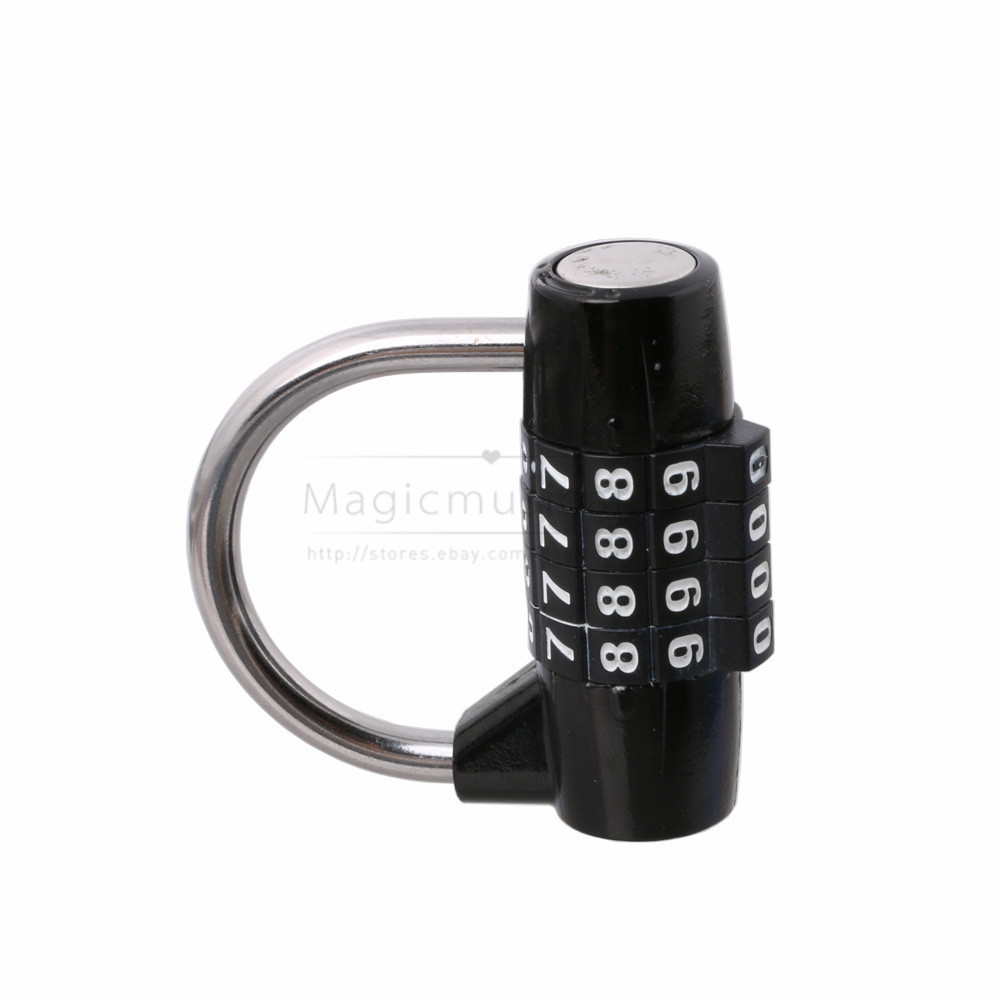 4 Digit Number Secure Combination Lock Password Gym Padlock