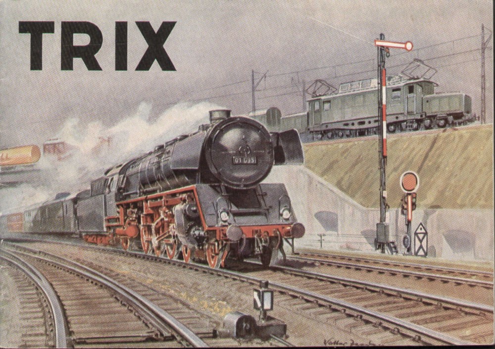 catalog TRIX - EXPRESS 1951-52 HO (OO) model railway table railway D aa