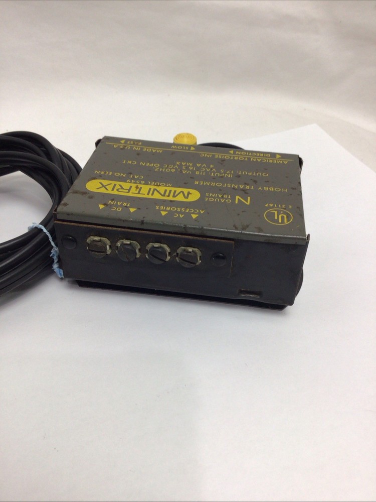 Minitrix DC Transformer Model #6549 N Gauge Trains Hobby Controller