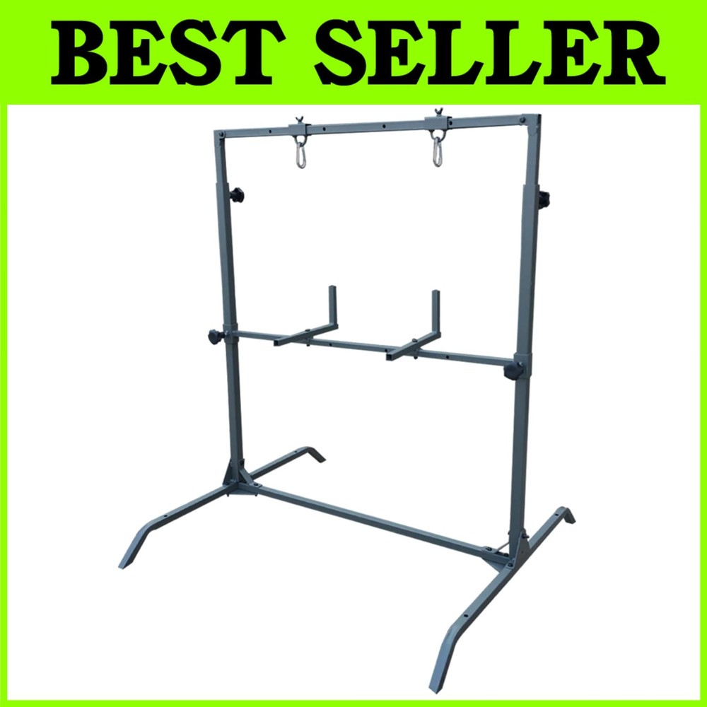 Olive Powder-Coated Archery Stand - Durable Design=