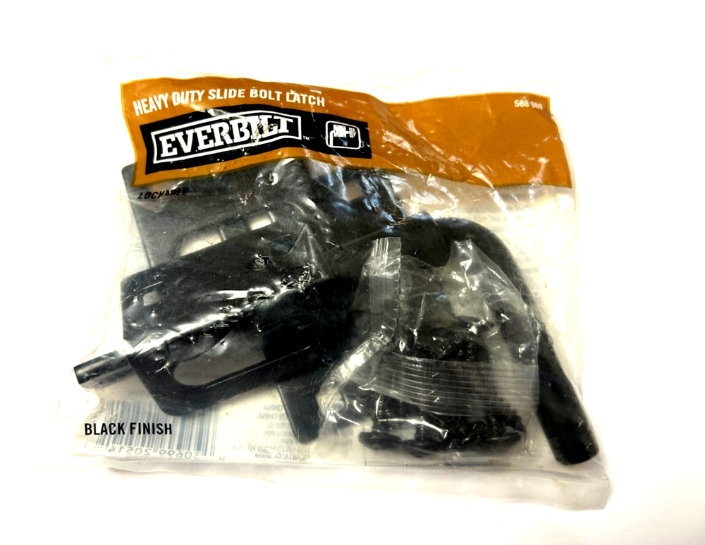 Everbilt Heavy Duty Gate Slide Bolt Latch Black 5" 568989