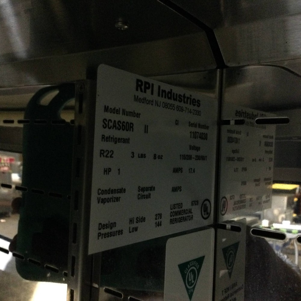 RPI Industries SCAS60R 60”Refrigerant Open Display Case