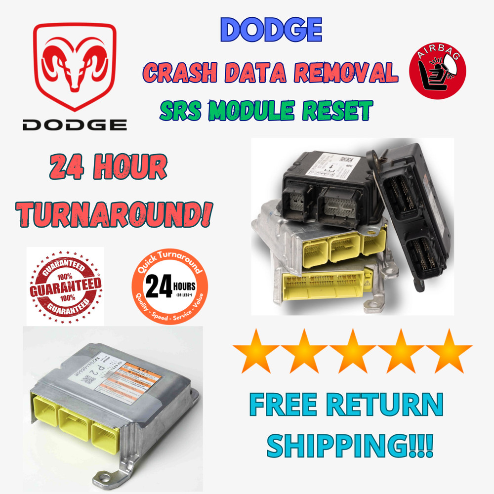 DODGE CHALLENGER SRS RESTRAINT CONTROL MODULE CRASH CODE REMOVAL RESET