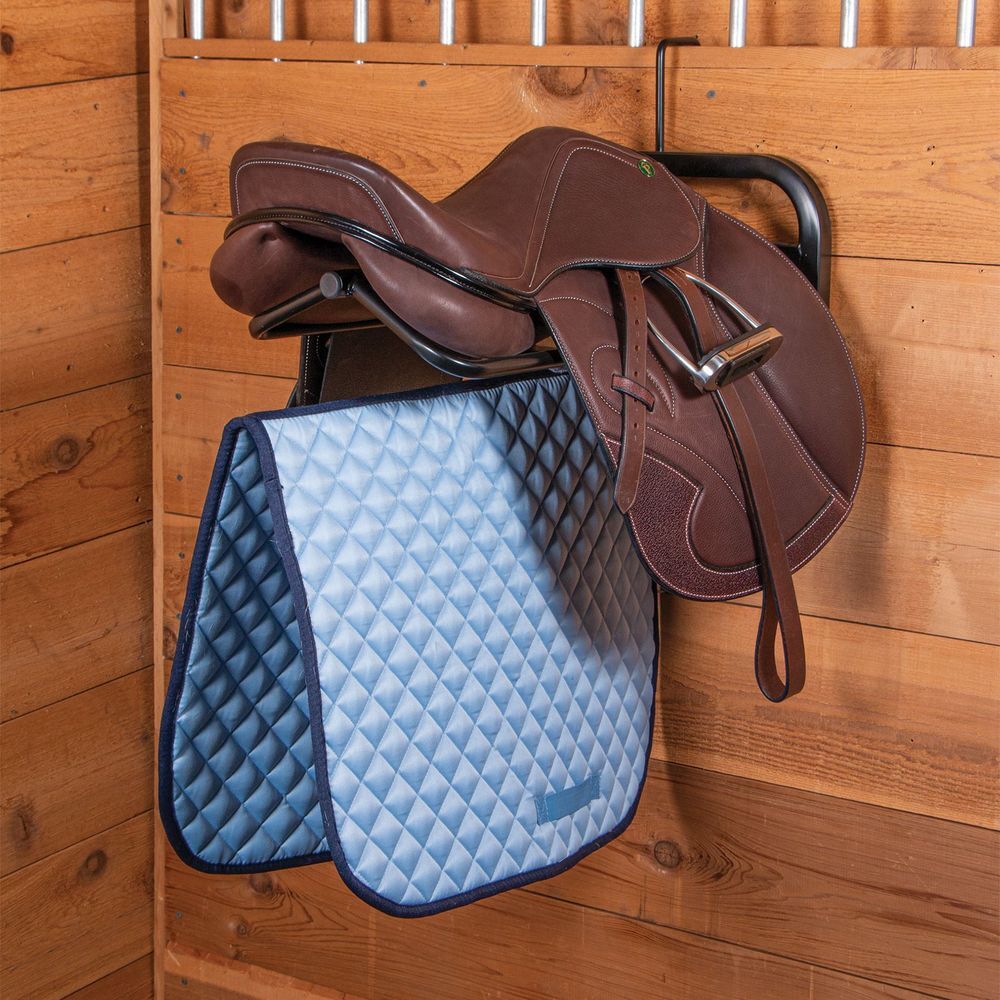 Easy-Up Hook Over Saddle Rack with Pad Bar | Portable Horse Stable Essential