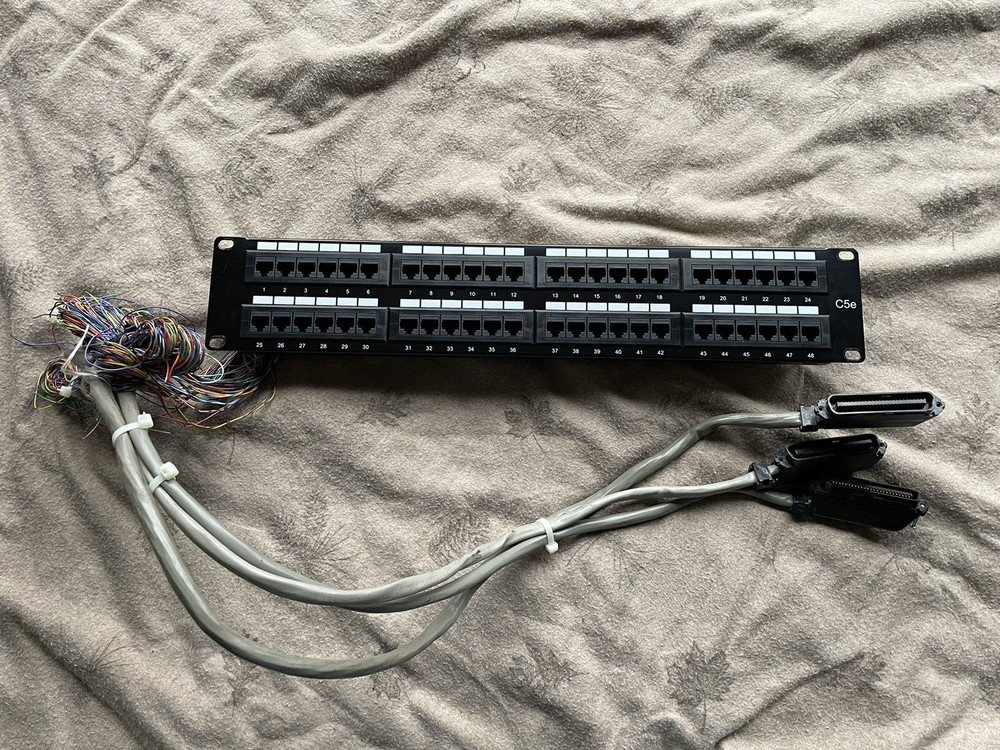 PANASONIC PHONE SYSTEM  KX-TDA200  48 Port PATCH PANEL