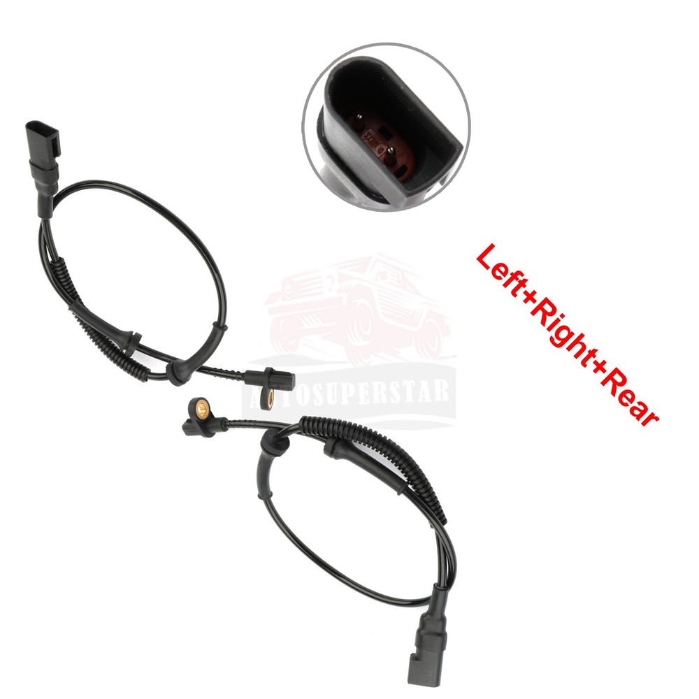 2 pcs Rear Driver & Passenger Side ABS Speed Sensor For Ford Transit Connect