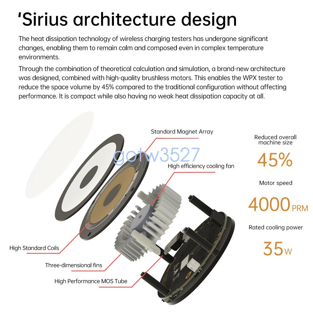 LCD Magnetic Wireless Charging Tester Voltage Current Power Meter Fast Charging