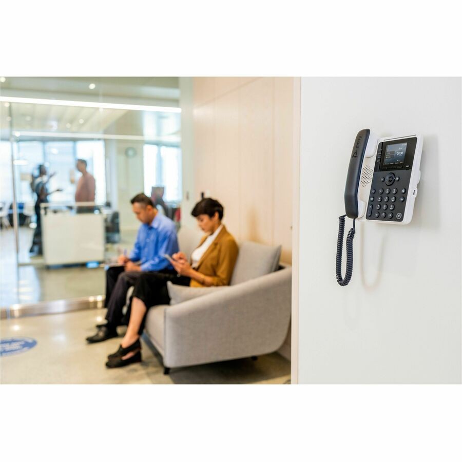 Poly Edge E100 IP Phone - Corded - Corded - Desktop, Wall Mountable (82m86aa)