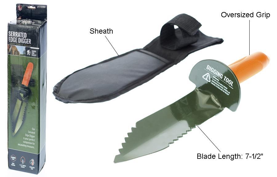 12 Inch Serrated Edge Digger with Sheath