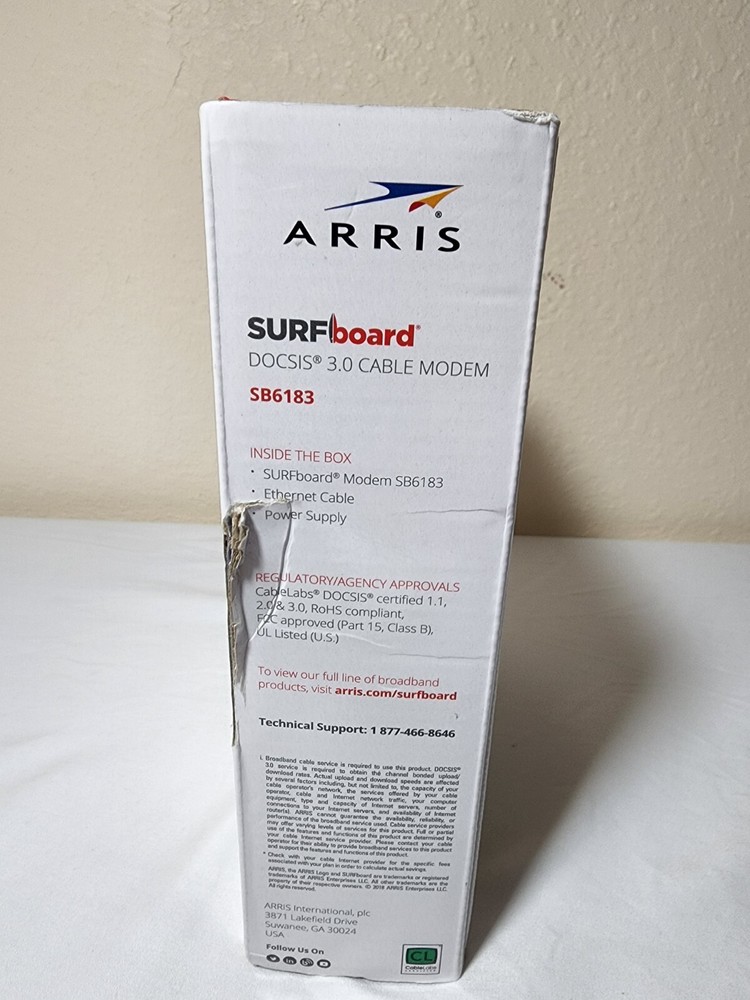 ARRIS SB6183 SURFboard DOCSIS 3.0 Cable Modem