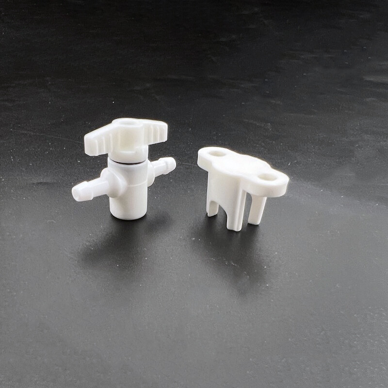 10Pcs White Plastic 2 Ways Ink Connector Adapter For Inkjet Format Printer