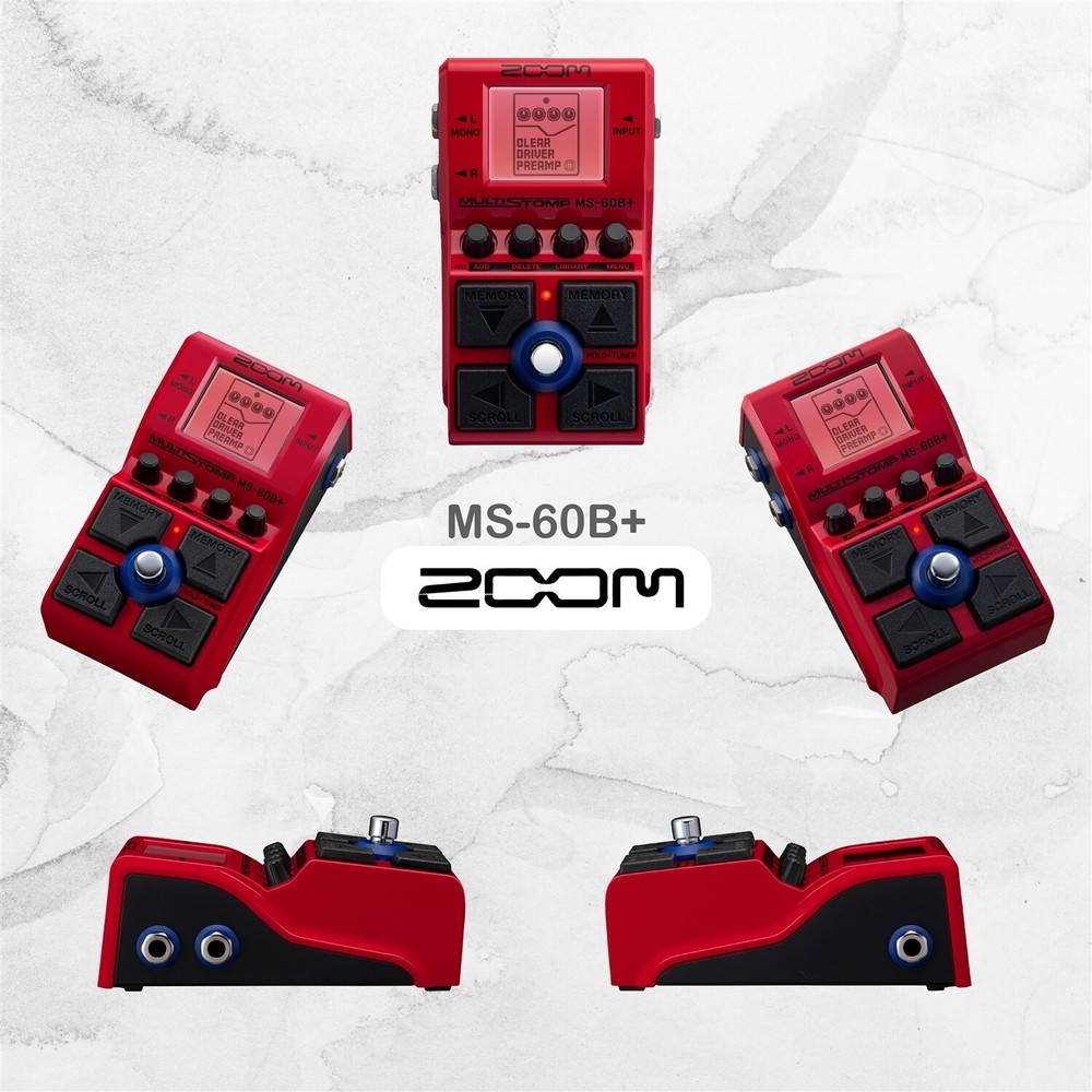 Zoom MS-60B+ MultiStomp for Bass Bundle