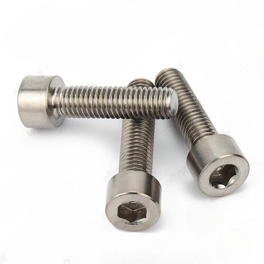Titanium GR2 DIN912 Hex Socket Bolts Cap Head Screws 2# 4# 8#