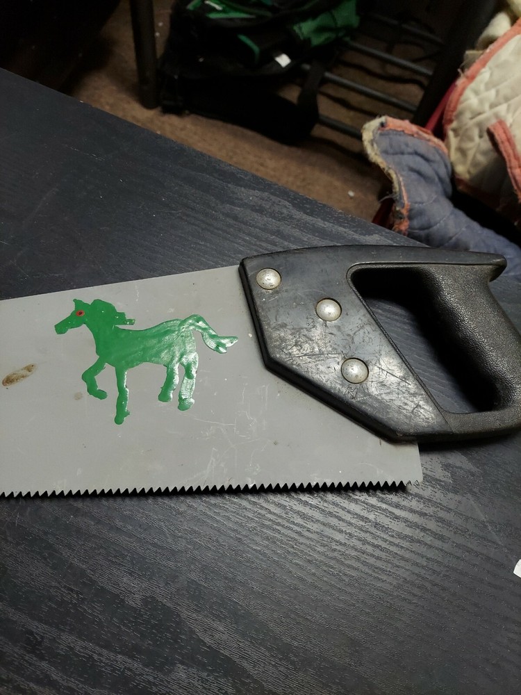 22 Inch Hand Painted Saw "ts"