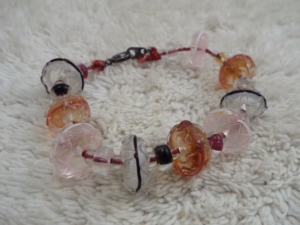 Mixed Glass Bead Bracelet (F7)