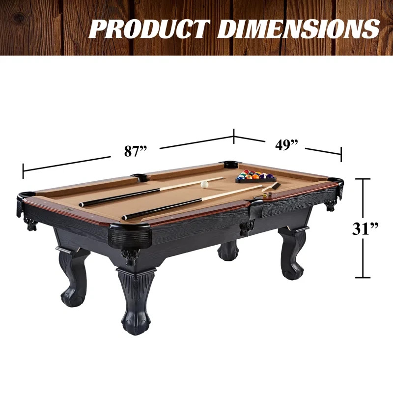 Pool Table (7 ft) (Black/Brown)
