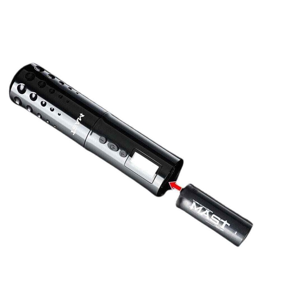 Mast Lancer Wireless Rotary Tattoo Pen Machine Two Replaceable Batteries