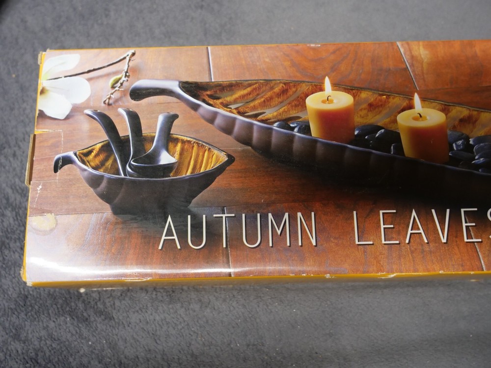 Over And Back Autumn Leaves 7 Pcs Canape Set