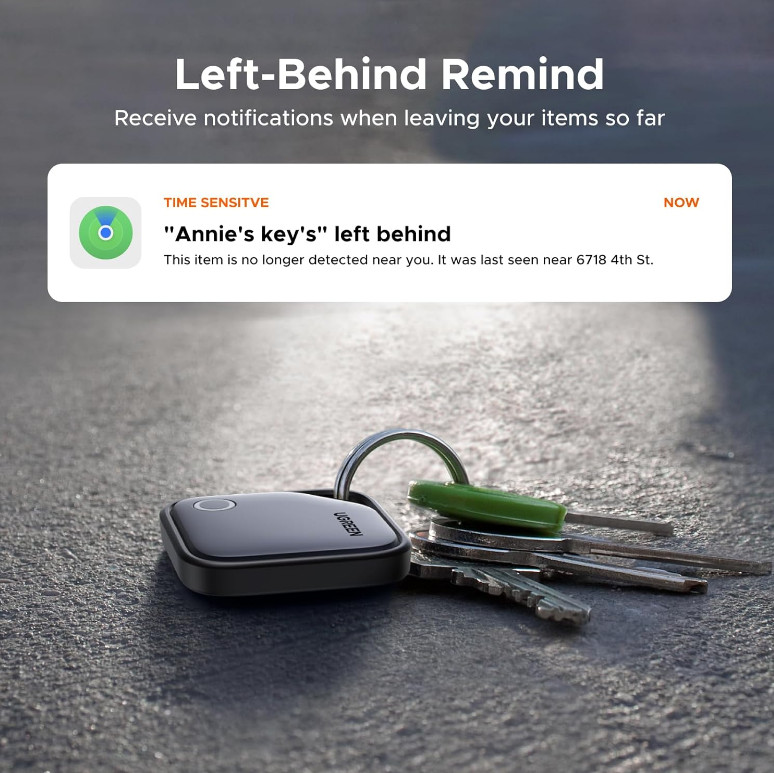 Apple Finder Tag, iOS Only Air Tracker Tags 2-Year Replaceable Battery Bluetooth