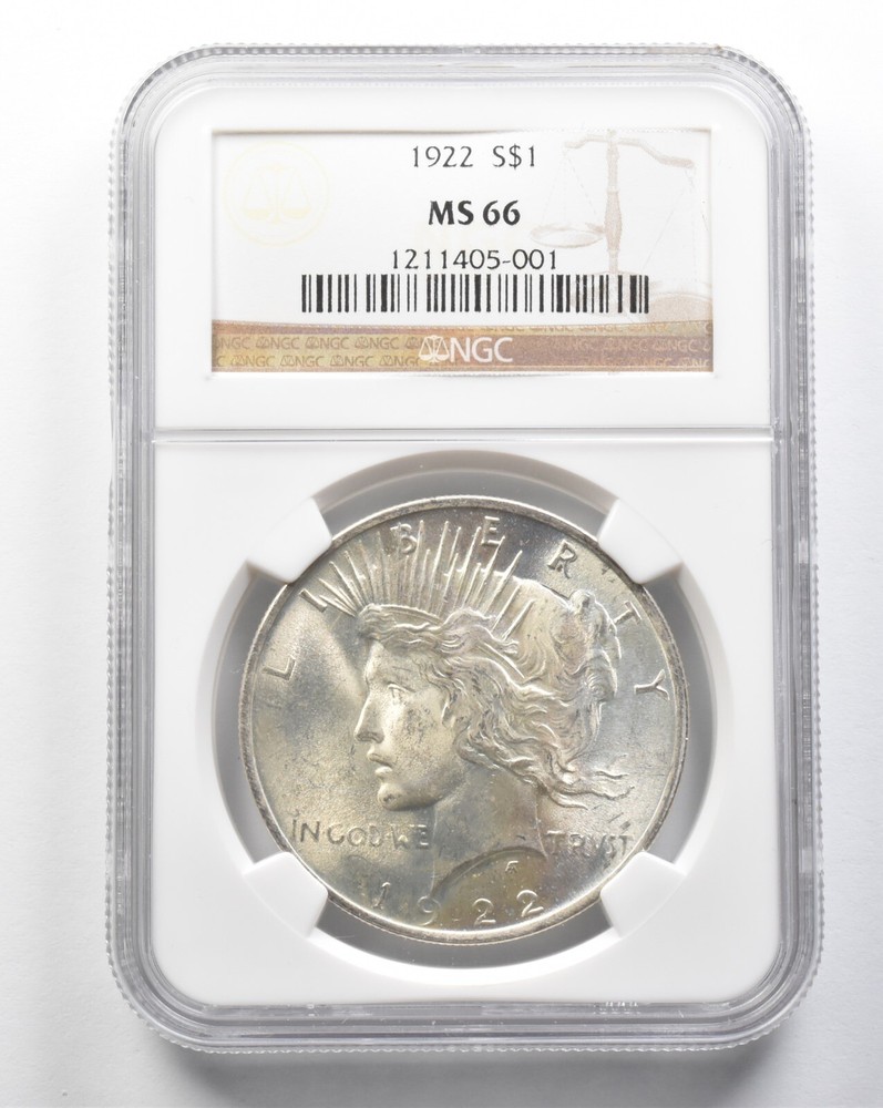 1922 Peace Silver Dollar MS66 NGC *8366